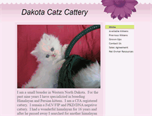 Tablet Screenshot of dakotacatz.com